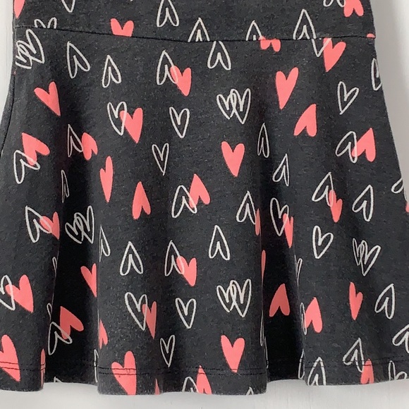 Cat & Jack 12m Gray Hearts Dress Short Sleeve EUC - Picture 3 of 9